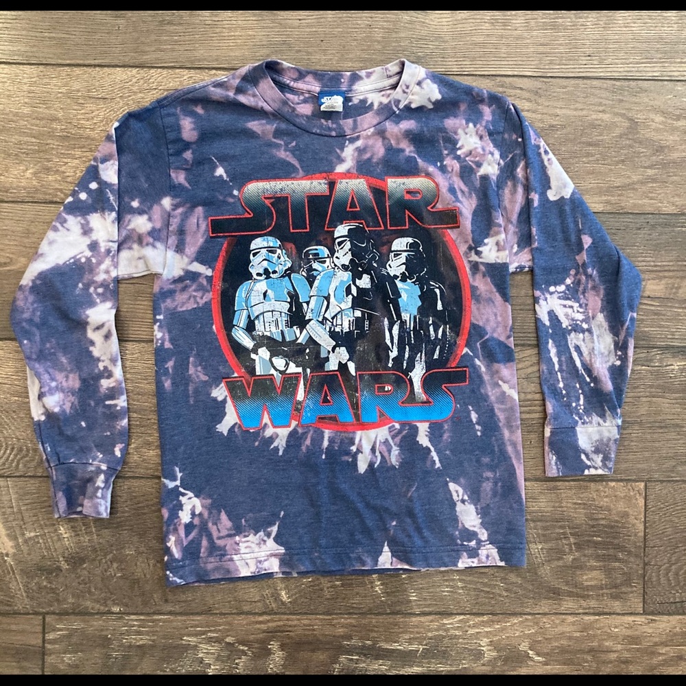 Up-Cycled Star Wars Bleach Dyed T-Shirt